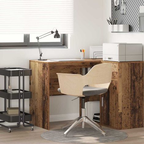 Schreibtisch mit Regal Altholz 102 x 50 x 75 cm Holzwerkstoff