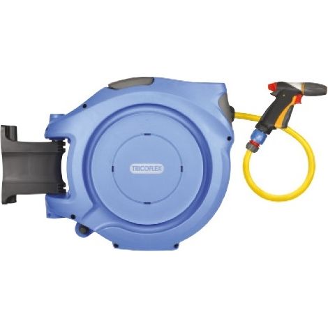 Dévidoir mural automatique WaterReel Pro – Tuyau 12mm – Système de verrouillage sécurisé – Polypropylène ultra résistant – Tricoflex (1/5)