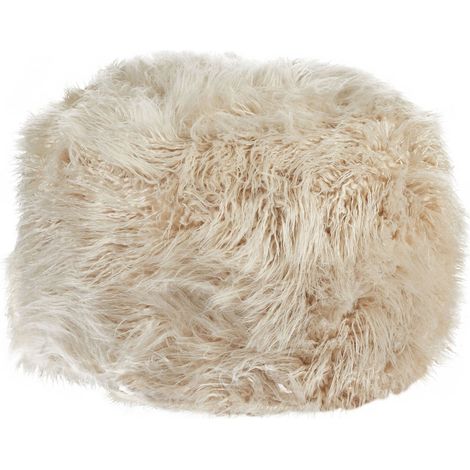 Pouf TUKKI Webpelz Hellbeige