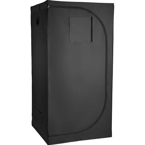 Tente de culture intérieure 100x100x200cm avec éclairage LED full spectrum et système de ventilation, mylar réfléchissant 600D, pour plantes et légumes. (1/5)