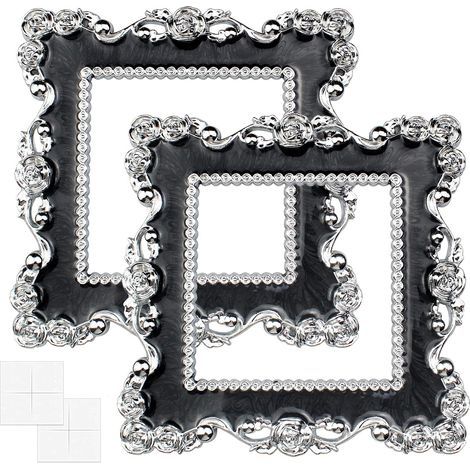 2 Pcs Autocollants pour Prise Interrupteur, Couverture D'Interrupteur Lumière Noir Stickers pour d'Interrupteur Mural (15,515,5cm) (1/5)
