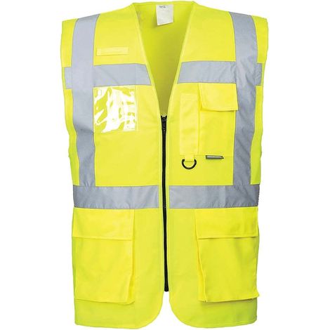 Gilet Hi-vis Executive - Berlino Colore: Giallo Taglia S - Portwest