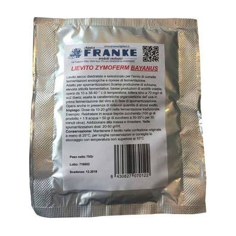 5,0 x LIEVITO ENOLOGICO ZYMOFERM BAYANUS FRANKE