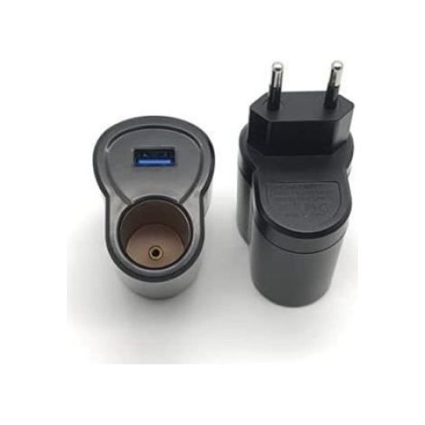 Adaptateur - Transformateur 220V à 12V - Allume Cigare - USB - 6W (1/4)