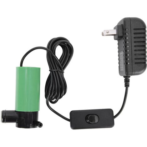Pompe à eau mini 12V/3A pour machines à rainurer, alimentation 100‑240V avec prise US, hauteur de refoulement 5/7/10 mètres (1/5)