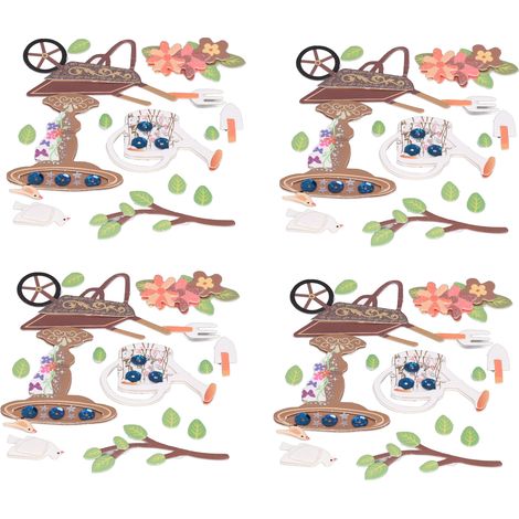 4 Stickers 3D Enfants DIY Créatifs pour Décorations Cadeaux, Cartes et Emballages - Idéal Filles, Adolescents (1/5)