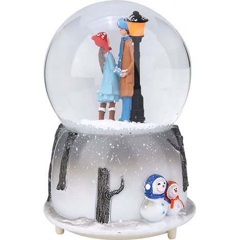 Veilleuse musicale originale, boule à neige, boîte à musique, ornement de bureau (1/5)