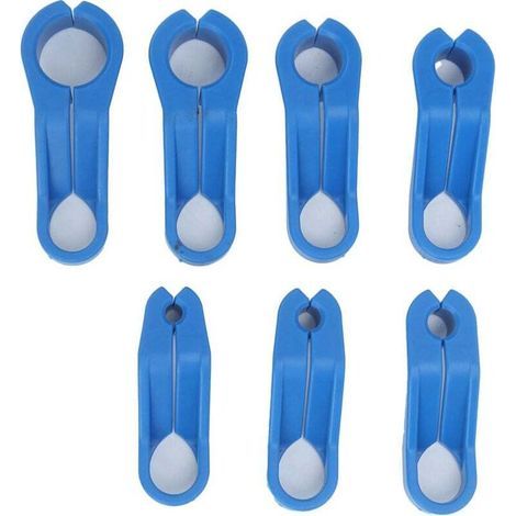 Set di 7 attrezzi angolari Ulisem per scollegamento di tubi del carburante e dell'aria condizionata, realizzati in plastica ABS, stabili e universali. (1/5)