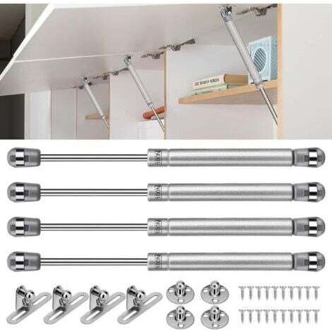 Verin Hydraulique, Vérins à Gaz 4pcs Charniere Porte Cuisine100N Verin Meuble, Amortisseurs à Gaz pour Levage de Porte Armoire Meuble Cuisine Avec d (1/4)