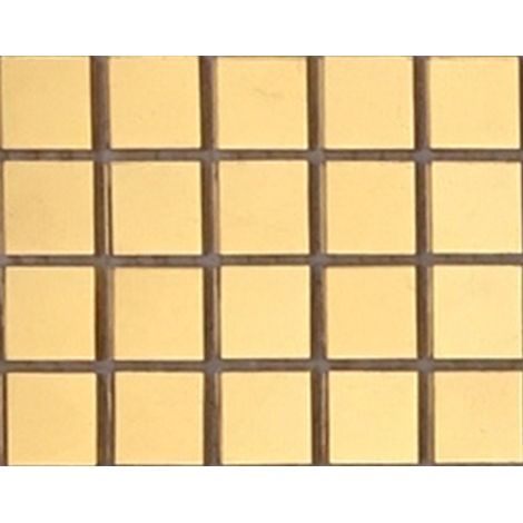 LOT DE 20 TESSELLES OR JAUNE LISSE - TRAME NYLON - 20 PIÈCES 2 x 2 x 0,38 CM CASA LINEA (1/2)