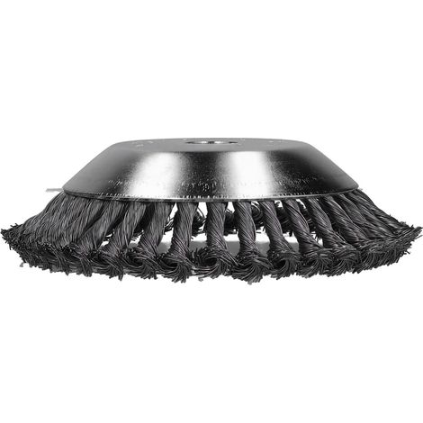 Tête de brosse de 20 cm pour coupe-bordures, brosse rotative universelle en acier inoxydable, accessoire pour tondeuse à gazon (1/5)
