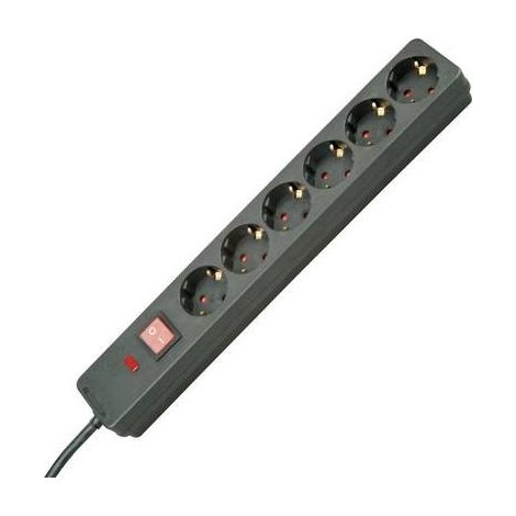 Kopp 224205012 Multipresa con protezione da sovratensioni 6 scomparti Nero Schuko 1 pz. (1/2)