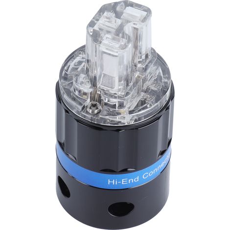 Connecteur Electrique Audio-Visuel - Prise Puissance En Cuivre Pur Doré - Compatible Appareils Professionnels - 100-250 V 10 A - Par Paquet De 1 (1/5)