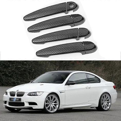 Passend für BMW M3 (09-14) Türgriffgehäuse in Carbonfaser-Optik – Glänzend Schwarz (1/5)