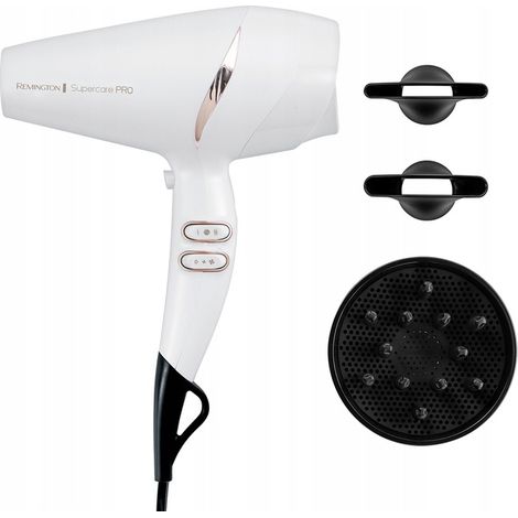 Remington Supercare Pro 2200 AC asciuga capelli 2200 W Nero, Bianco (1/4)