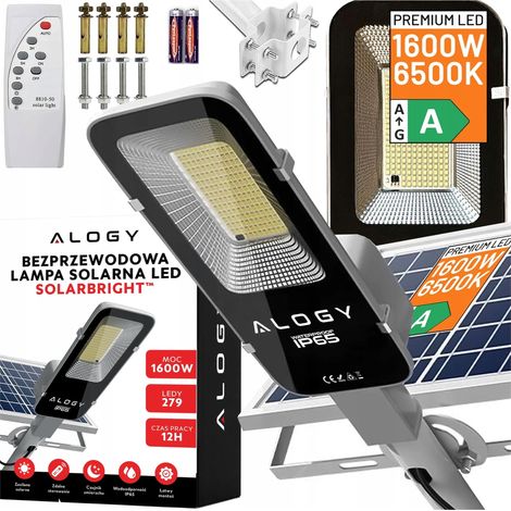 Lampe Solaire Led - 1600 W - Étanche Ip65 - Batterie 6000mah - 380 Led (1/5)