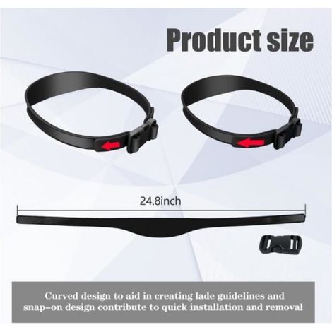 Guide de Coupe de Cheveux - Professionnel - Réglable - Portable - Silicone Antidérapant - Noir (1/4)
