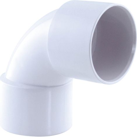 4 coudes pvc évacuation 87° ff ø 40 blanc - jardiboutique