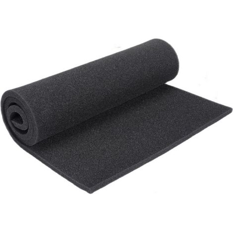 Ortviai Filtre de Climatisation pour Camping-car – Découpable, 100 x 40 cm, Matériau TPU Noir