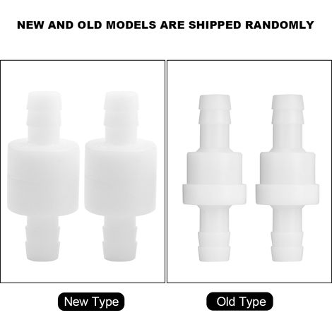 2 clapets anti-retour/d'arrêt en plastique résistant à la pression de 10 mm (1/5)