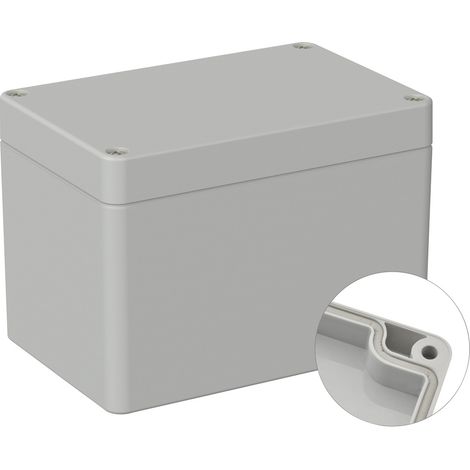 TRU COMPONENTS  TC-9065500 Outdoor-Gehäuse 120 x 80 x 85  Polycarbonat  Lichtgrau (RAL 7035) 1 St. (1/2)