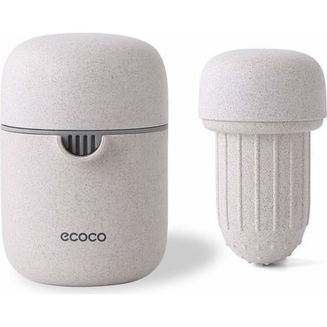 VURAHOME - Presse-agrumes manuel de cuisine Fruit Lime Juicer, presse-agrumes avec récipient (Beige) (1/5)