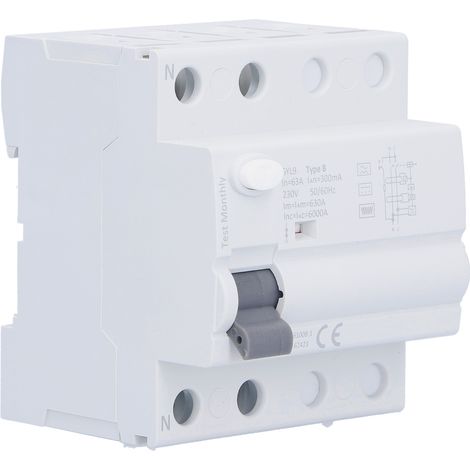 Disjoncteur GYL9 B : protection efficace contre les fuites de courant électrique pour courant alternatif pulsé et courant différentiel résiduel 230 V (1/5)