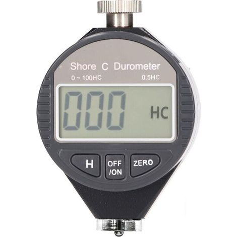 Testeur de Dureté Numérique Portable, 0-100 Shore Type A/C/D Duromètre avec écran LCD pour Caoutchouc, Pneu, Plastique, Plastique Thermique, Revêtement de Sol(C),de DEBUNS