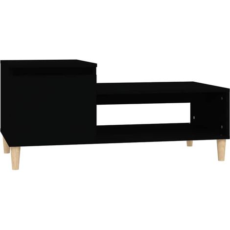Table basse de salon, Table Café, Noir 100x50x45 cm Bois d'ingénierie OIB3234E (1/5)