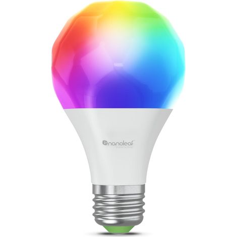 Nanoleaf Matter Essentials Lampadina E27 RGBW Smart e Dimmerabile - Luci Led 16M Colori, Matter over Thread, Bluetooth, Funziona con Google Home Apple, Sincronia Musica e Monitor, Casa e Gaming (1/4)
