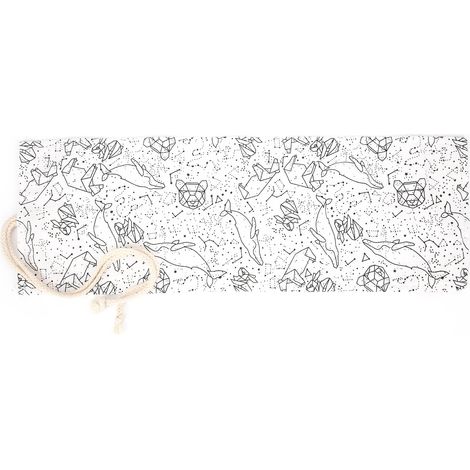 Pen Curtain Fantasy White Starry Canvas HandMade Color Lead Storage Bag for Classmates Students Colleagues Gift (1/5)