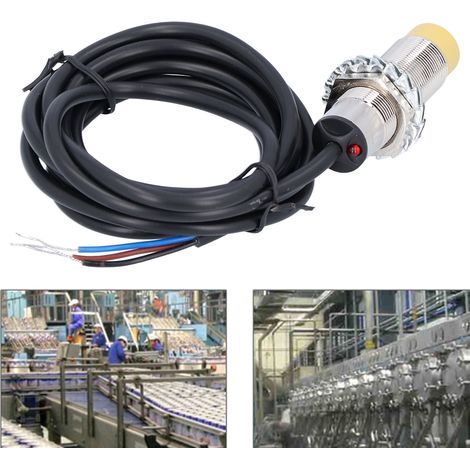 Capteur de Proximité Inductif M18 3 Fils DC6-36V Étanche IP67 NPN Normalement Ouvert TOSD-04-505