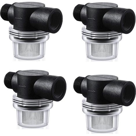 Filtre à eau 4Xpièce de rechange pour camping-carcrépine à visser de 1/2 poucecompatible avec les pompes WFCO ou Shurflonoir (1/5)