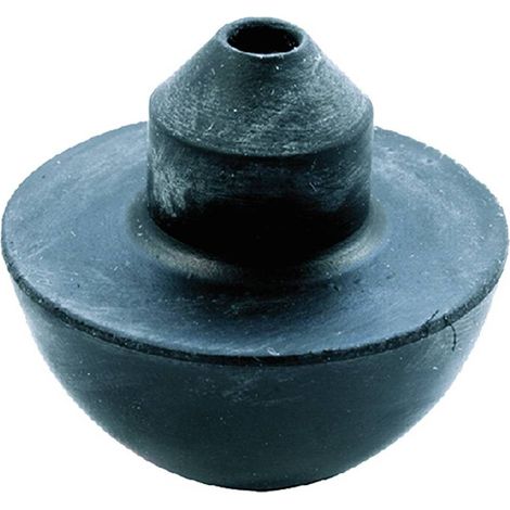 VALVOLA MEZZA SFERA in gomma nera