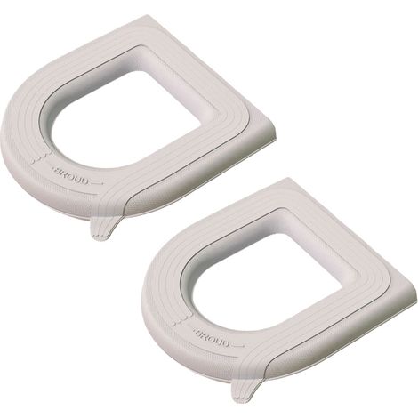 Lot de 2 tapis de toilette portables en mousse EVA imperméable et épaisse, adhésifs, universels et utilisables en toutes saisons. (1/5)