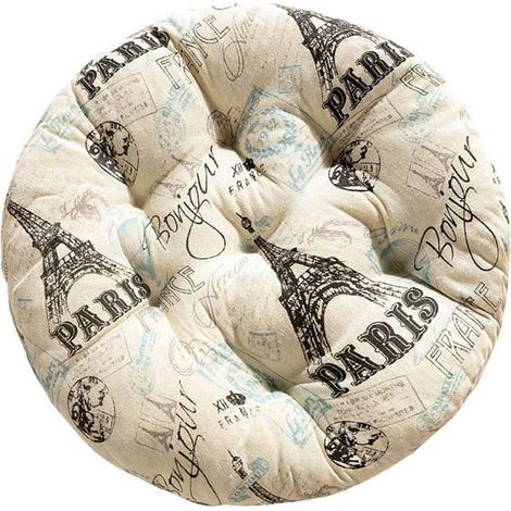 Coussin rond Tatami pour fauteuil, canapé, lit, maison G