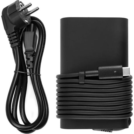 Chargeur Secteur 65W USB C Type-C pour Dell LA65NM170 DA30NM150 LA45NM150 02YKOF Dell XPS 12 9250 Dell Latitude 11 5175 Latitude 12 7275 Latitude 13 7370 Latitude 14 5480 Cordon d'alimentation (1/5)