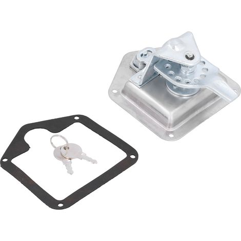 Poignée verrouillage porte voiture T en acier inoxydable avec 2 clés remplacement VR bateau maison camping-car boîte à outils (1/5)