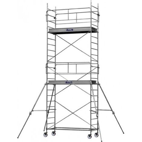 Trabattello mobile 1 piani - Altezza max. di lavoro 1.70m - 8115012