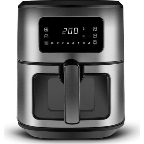 Multifry Inox XXL Airfryer avec fenêtre en verre numérique, 7 litres (1/5)