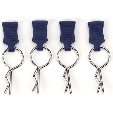 Ensemble de supports et attaches pour carrosserie de voiture RC 1/5 1/8, pièces de fixation compatibles Traxxas (bleu foncé) (1/5)