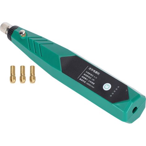 Meuleuse électrique portative compacte pour le polissage et la gravure du jade, 18 000 tr/min, rechargeable, prise US 100-240 V (1/5)