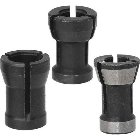 3-teiliger elektrischer Fräser-Spannzangenadapter 6 mm/6,35 mm/8 mm Handwerkzeughalter (1/5)