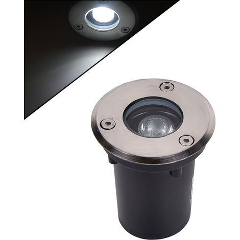 FARETTO LED SEGNAPASSO CALPESTABILE DA 1W LUCE FREDDA 6500K° - IDEALE PER VIALI GIARDINI E AMBIENTI ESTERNI CON GRADO DI PROTEZIONE IP65 (1/5)