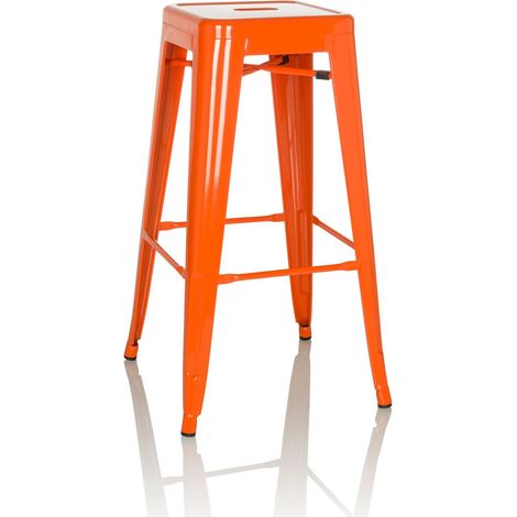 Tabouret de bar VANTAGGIO HIGH métallique orange hjh OFFICE (1/5)