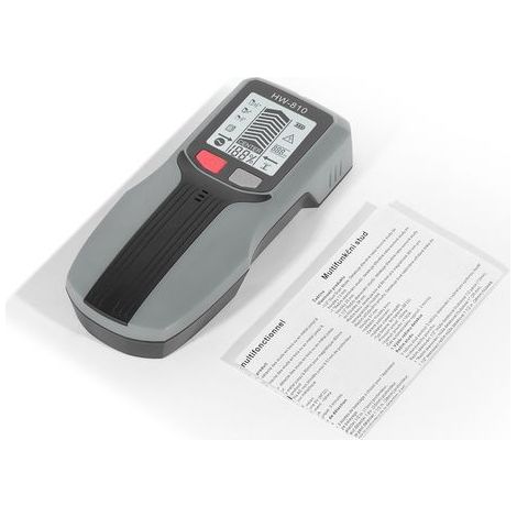 Scanner mural de recherche de montants, détecteur portable avec écran LCD pour bois, métal et fil AC gris. (1/5)