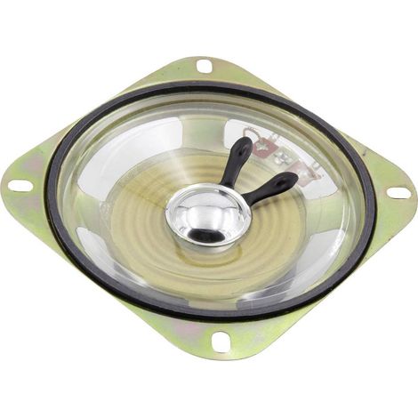 TRU COMPONENTS 3.39 pollici 8.6 cm Mini altoparlante 3 W 8 Ω Membrana in plastica, Resistente all'umidità, Membrana tra