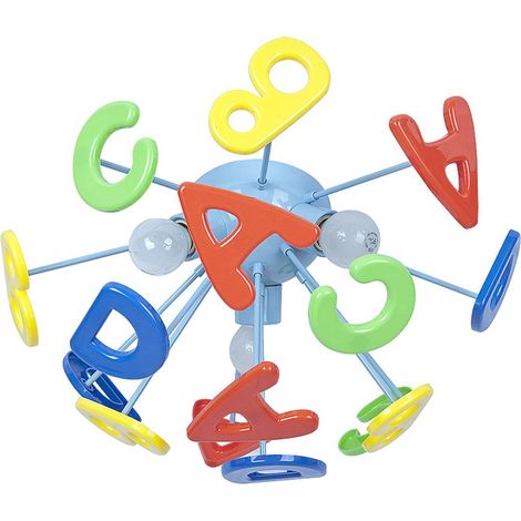 Plafonnier enfant ABC Rabalux 3xE14 multicolore IP20 (1/4)