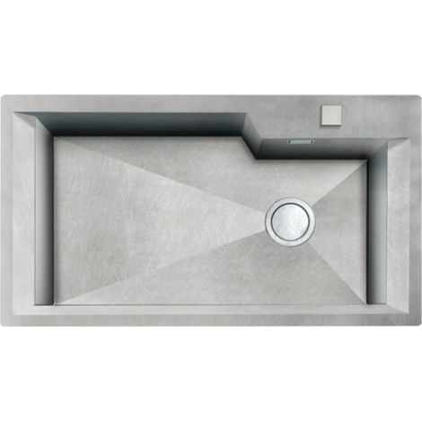 Foster GK 86.1V.p23,5.FT.Vintage Fregadero empotrado Rectangular Acero inoxidable (1/2)
