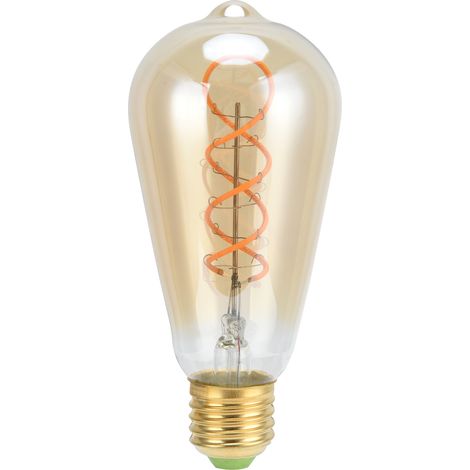 Ampoule LED E27 4W 110V Culot Standard Verre Transparent Lumière Chaude Gradable Haute Transmission Luminosité